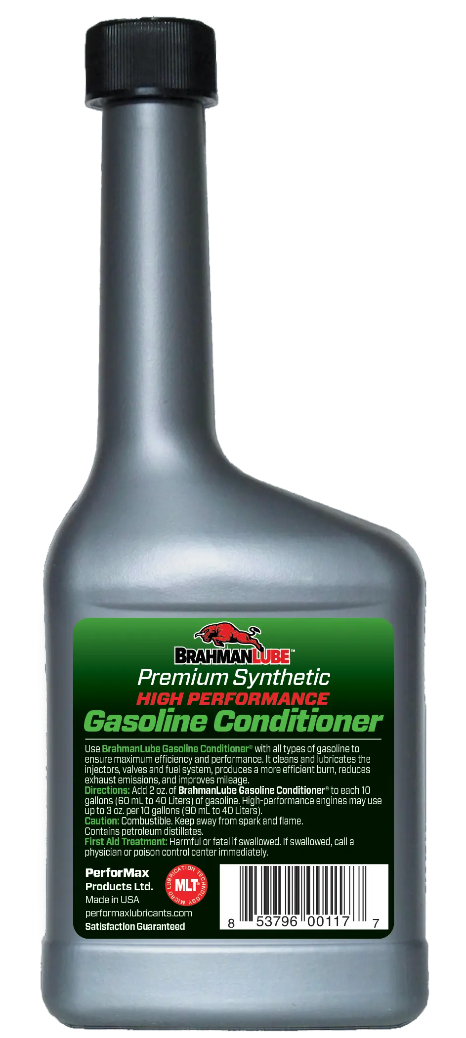 BrahmanLube HIGH PERFORMANCE Gasoline Conditioner - 12 oz BrahmanLube